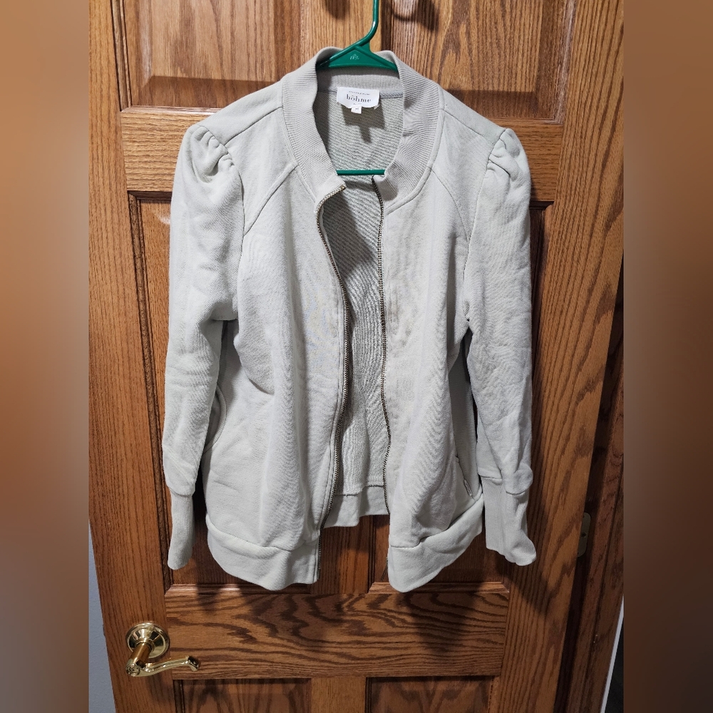 Bohme Women's Light Gray Bomber Jacket